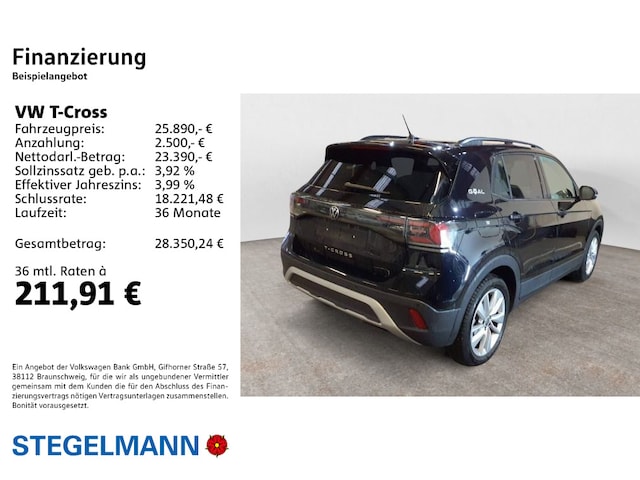Volkswagen T-Cross 1.0 TSI DSG