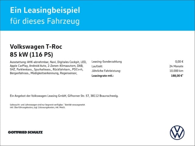 Volkswagen T-Roc 1.0 TSI Life