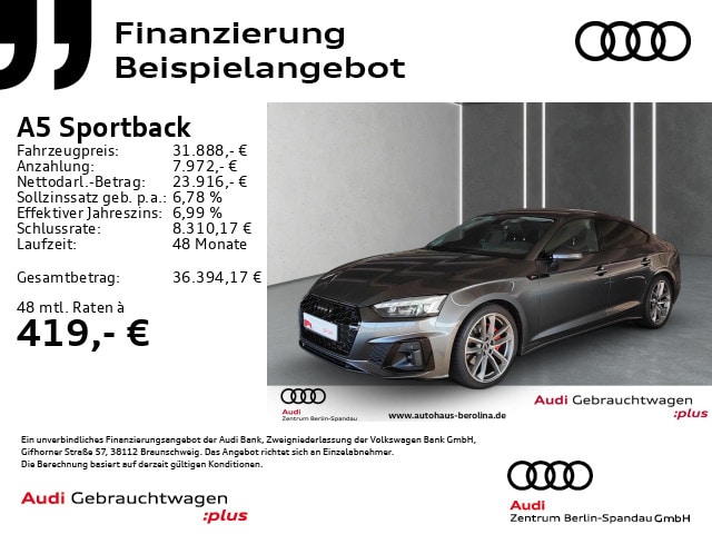 Audi A5 40 TFSI S-Tronic Sportback