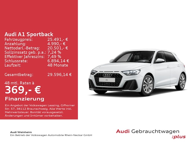 Audi A1 25 TFSI S-Line S-Tronic Sportback