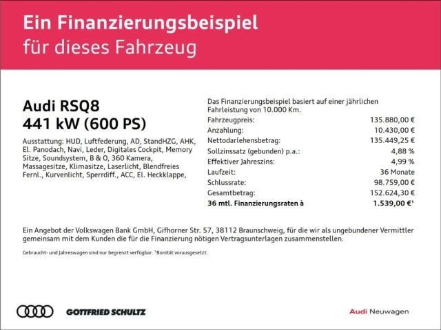 Audi RS Q8 4.0 V8 Biturbo Audi Exclusiv