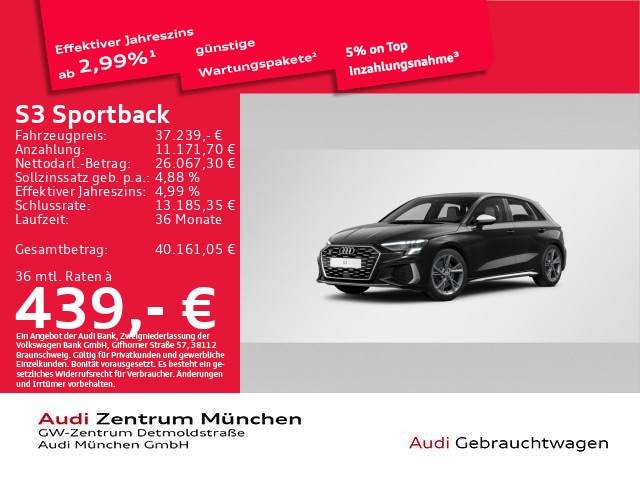 Audi S3 Quattro S-Tronic Sportback