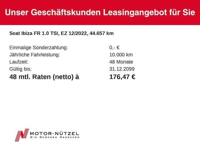 Seat Ibiza 1.0 TSI FR-lijn