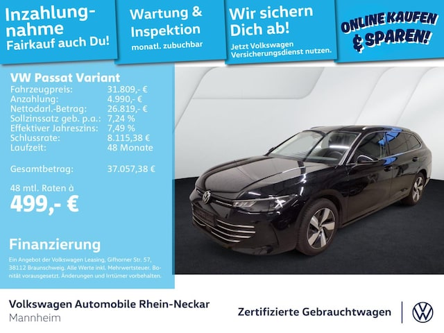 Volkswagen Passat 1.5 eTSI Business DSG Variant