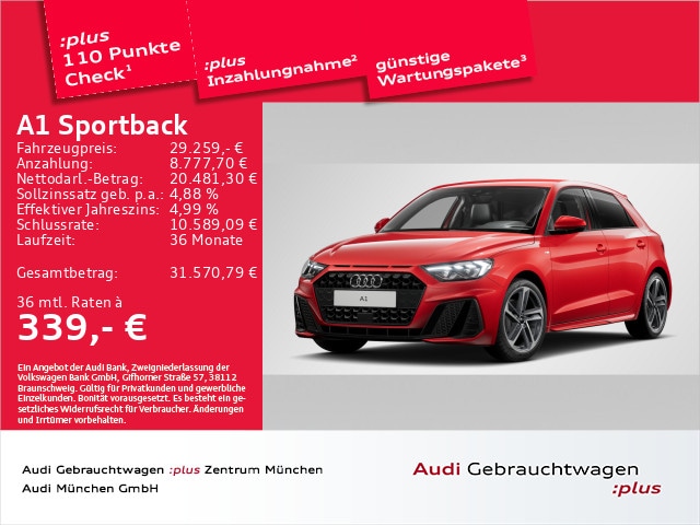 Audi A1 30 TFSI S-Line Sportback
