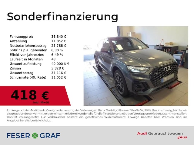 Audi Q5 40 TDI Quattro S-Tronic Sportback