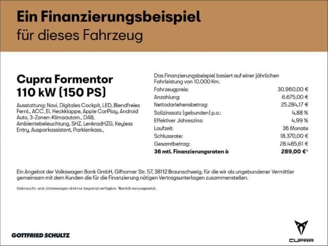 Cupra Formentor 4Drive DSG