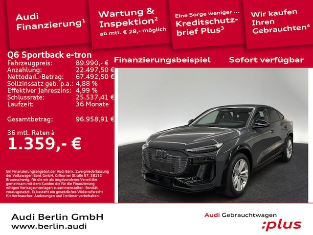 Audi Q6 e-tron Quattro Sportback