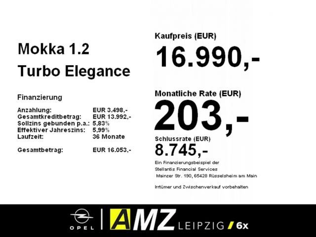 Opel Mokka 1.2 Turbo Elegance Turbo
