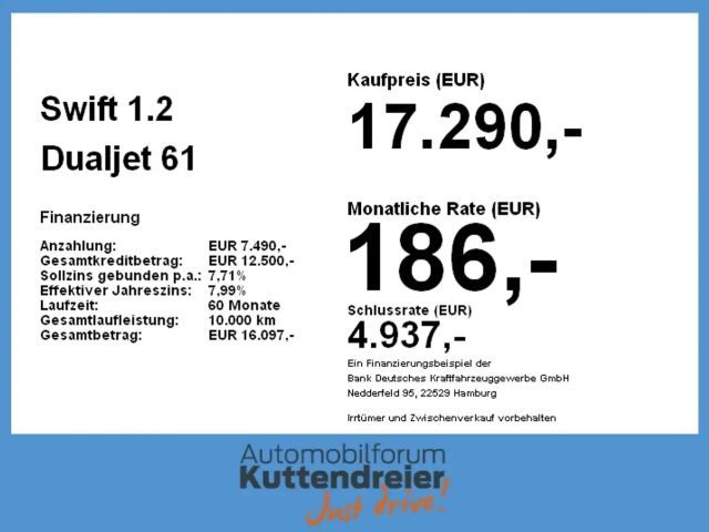 Suzuki Swift Comfort DualJet