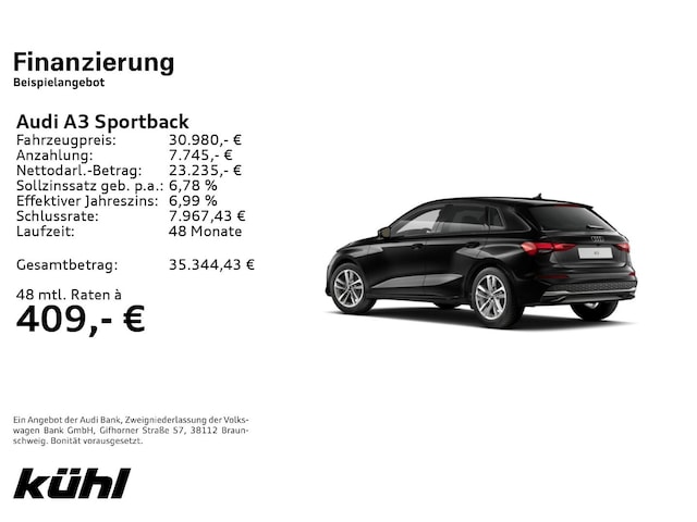 Audi A3 35 TFSI Sportback