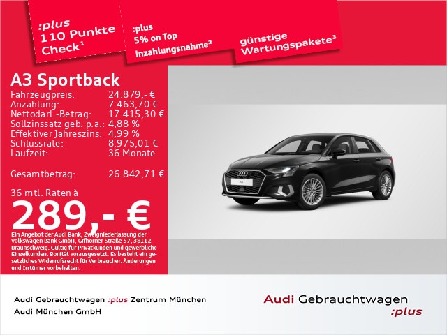 Audi A3 30 TFSI S-Tronic Sportback