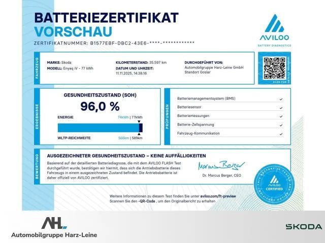 Skoda Enyaq Founders Edition Suite