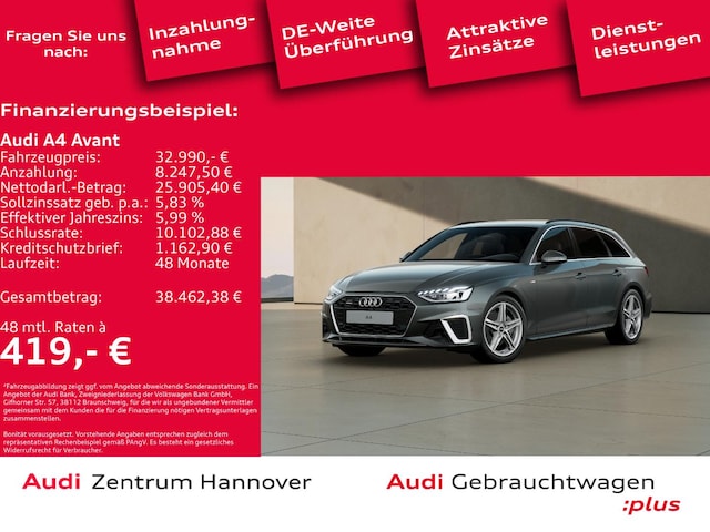 Audi A4 40 TFSI Avant Quattro S-Line S-Tronic