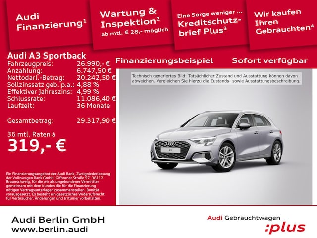 Audi A3 30 TFSI S-Tronic Sportback