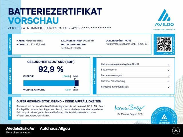 Mercedes-Benz A 250 A 250 e AMG Line