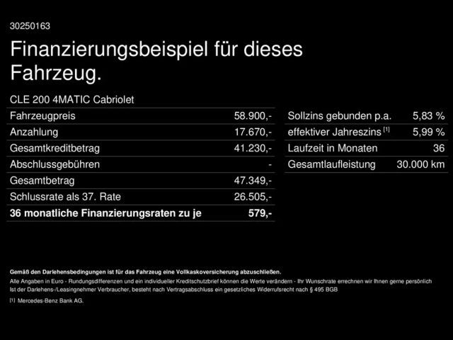 Mercedes-Benz CLE 200 4MATIC AMG Line