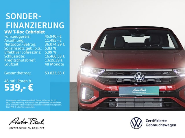 Volkswagen T-Roc 1.5 TSI Cabriolet DSG R-Line