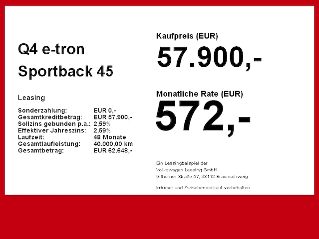 Audi Q4 e-tron Quattro Sportback