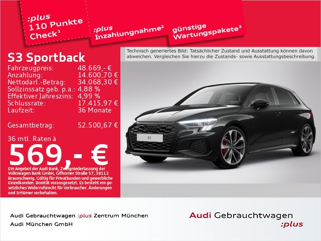 Audi S3 Quattro S-Tronic Sportback