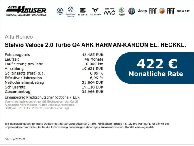 Alfa Romeo Stelvio Q4 Turbo Veloce