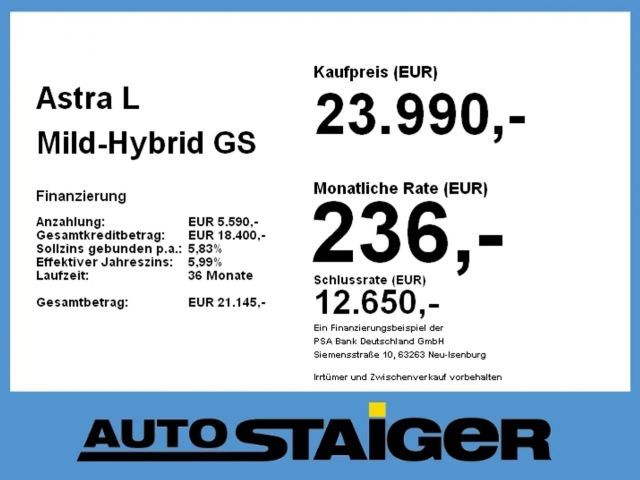 Opel Astra GS-Line Grand Sport Hybrid