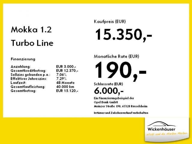 Opel Mokka 1.2 Turbo Turbo