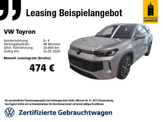 Volkswagen Tayron 2.0 TDI DSG Life