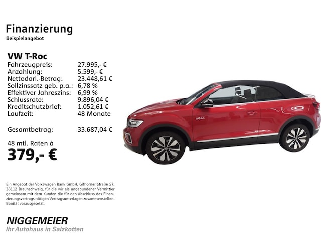 Volkswagen T-Roc 1.0 TSI Cabriolet