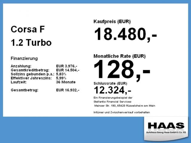 Opel Corsa 1.2 Turbo Turbo