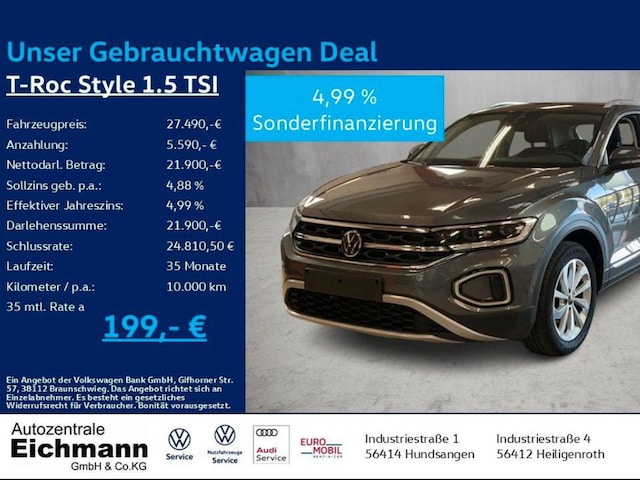 Volkswagen T-Roc T-ROC 1.5    StyleBT110 TSID7F