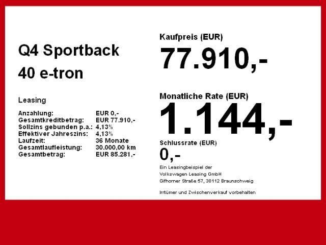 Audi Q4 e-tron 40 Sportback