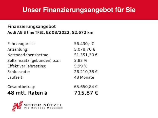 Audi A8 55 TFSI Quattro