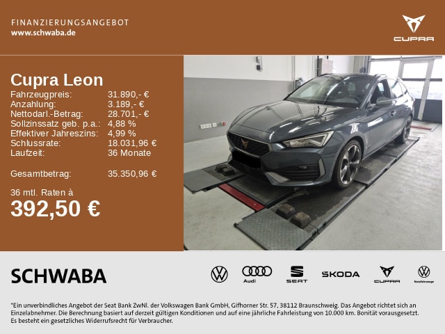 Cupra Leon 2.0 TSI DSG Sportstourer