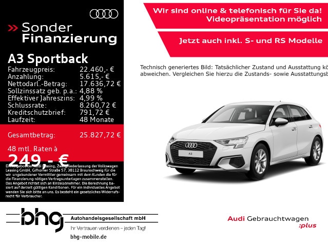 Audi A3 30 TFSI Sportback