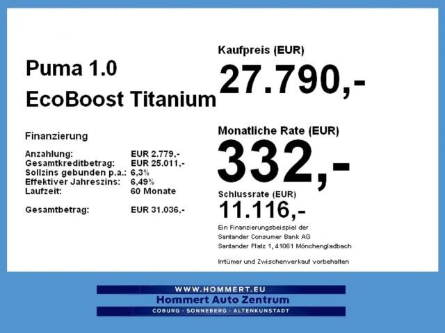 Ford Puma EcoBoost Titanium