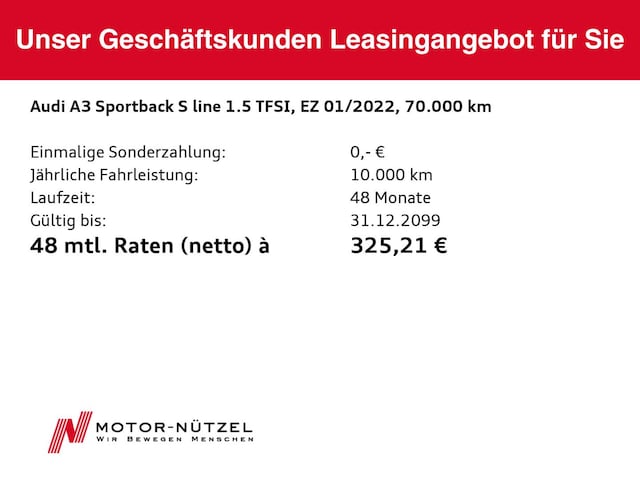 Audi A3 35 TFSI S-Tronic Sportback