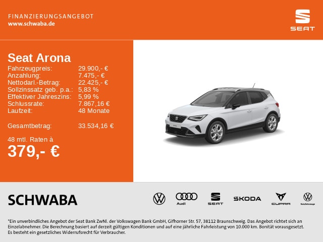 Seat Arona 1.0 TSI DSG FR-lijn