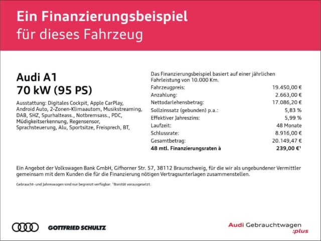 Audi A1 25 TFSI Sportback