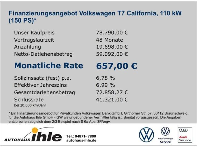 Volkswagen California DSG IQ.Drive Ocean T7