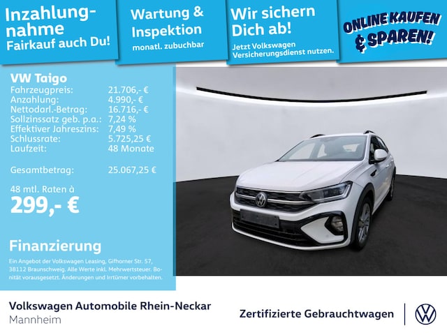 Volkswagen Taigo 1.5 TSI R-Line