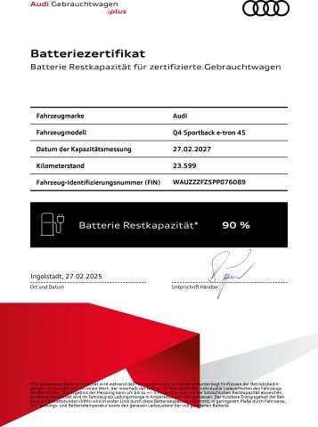 Audi Q4 e-tron 50 Quattro Sportback