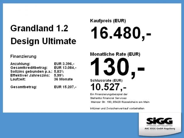 Opel Grandland X 1.2 Design Automatik, Sitzheizung,