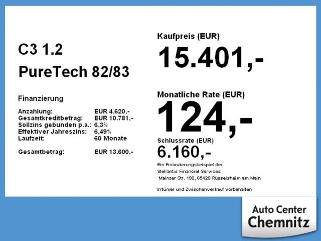 Citroën C3 PureTech Shine