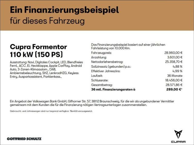 Cupra Formentor 4Drive DSG