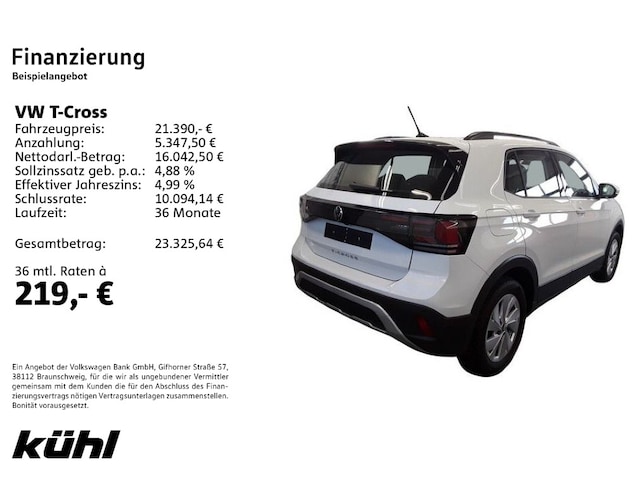 Volkswagen T-Cross 1.0 TSI IQ.Drive Life