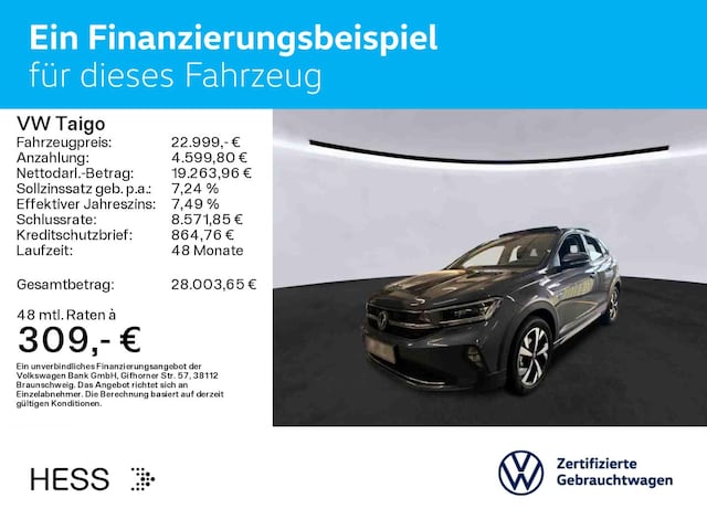 Volkswagen Taigo 1.0 TSI DSG IQ.Drive Style