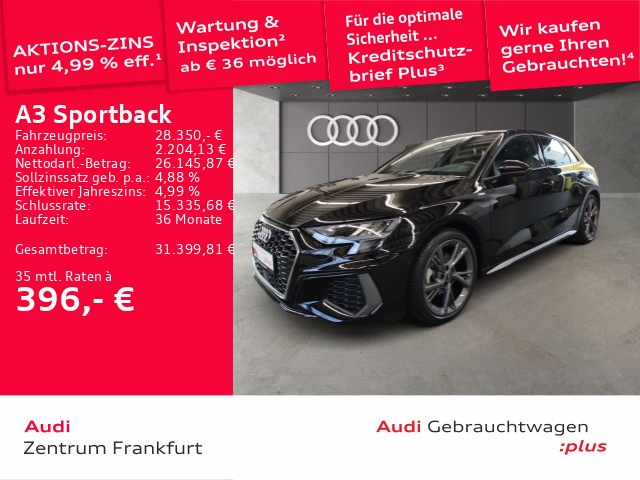 Audi A3 35 TFSI S-Line Sportback