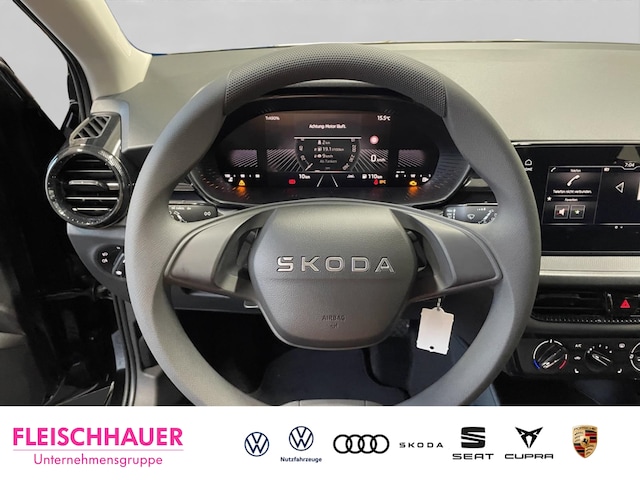 Skoda Fabia 1.0 Essence Apple CarPlay Tel.-Vorb. LED Klima SHZ DAB USB Lichtsensor