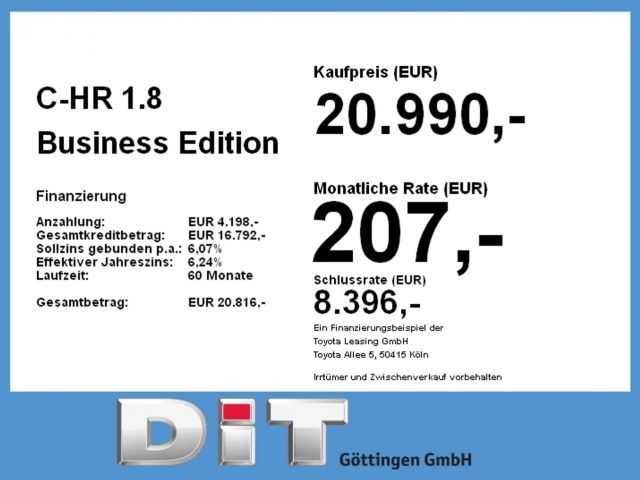 Toyota C-HR Business